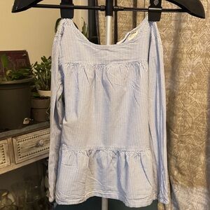 Carter's Striped Blue and White Top and Denim and Co., Blue Jeans